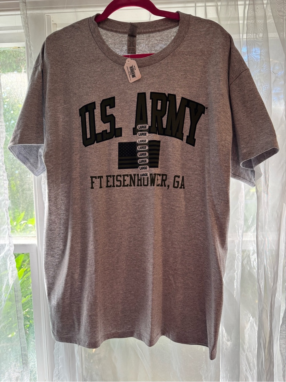 U.S. Army Ft. Eisenhower, GA Gray Short Sleeve